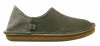 Po-Zu 'Peasy' Black Barkcloth Shoe/Slipper (Vegetarian: Ladies - Black)